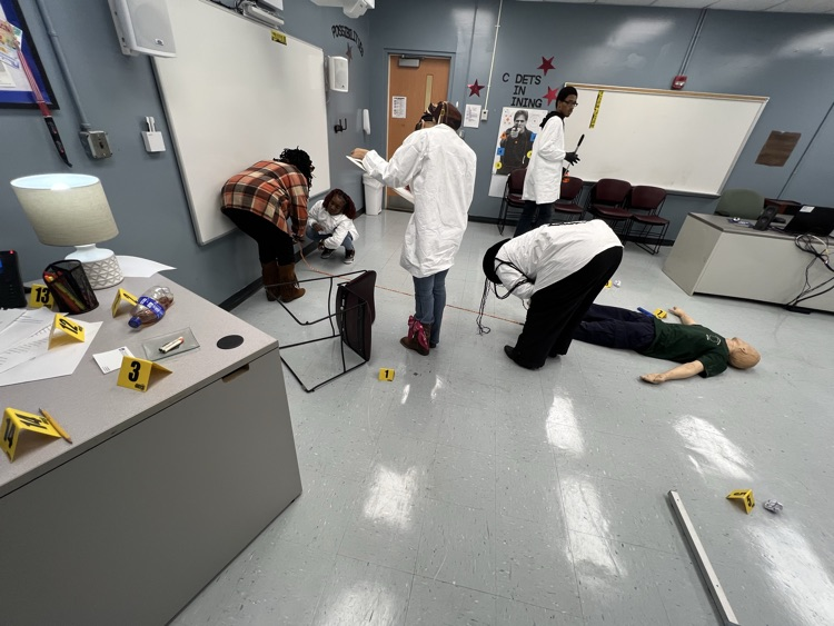 FEDCC Law Enforcement Students in LAB 
