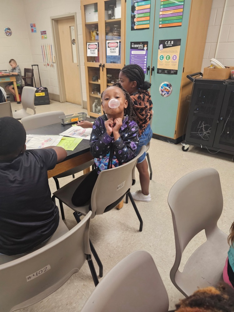 Mrs. C. Britt engages her scholars in a “Savor the Flavor” experiment during STEM LAB. 