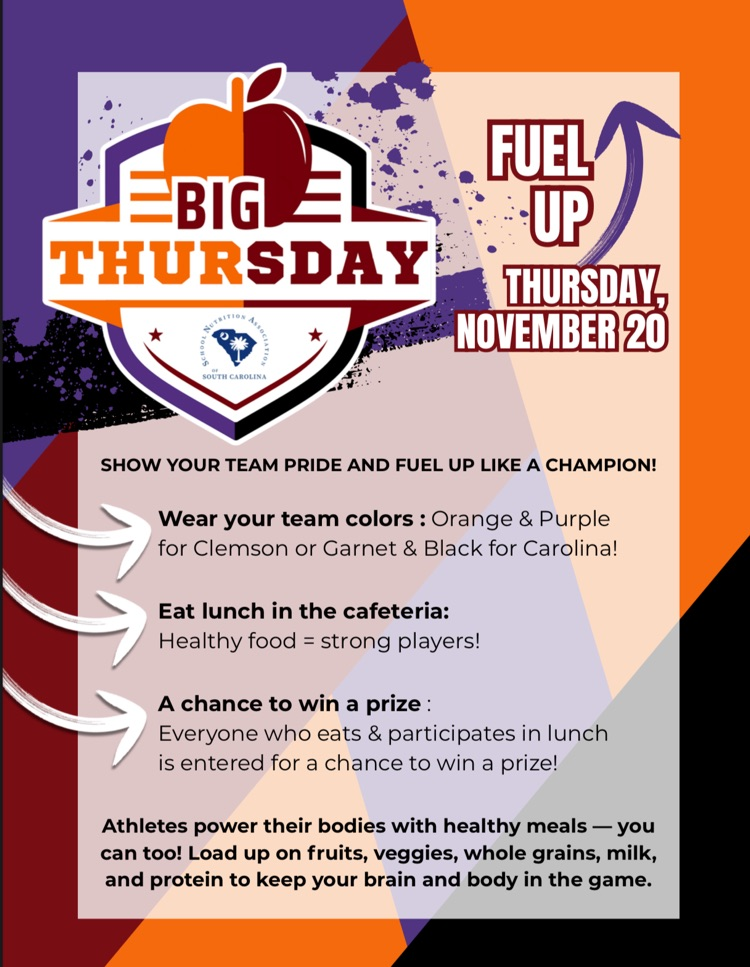 Big Thursday- Fuel UP; Nov 20.