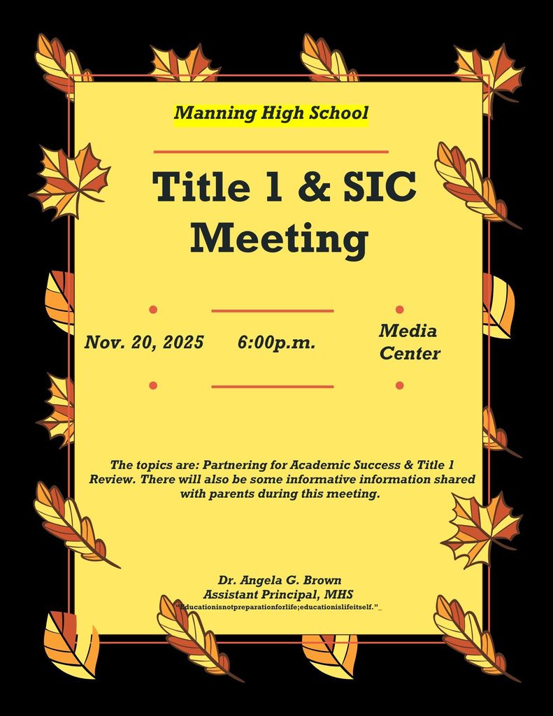 Title I & SIC Meeting