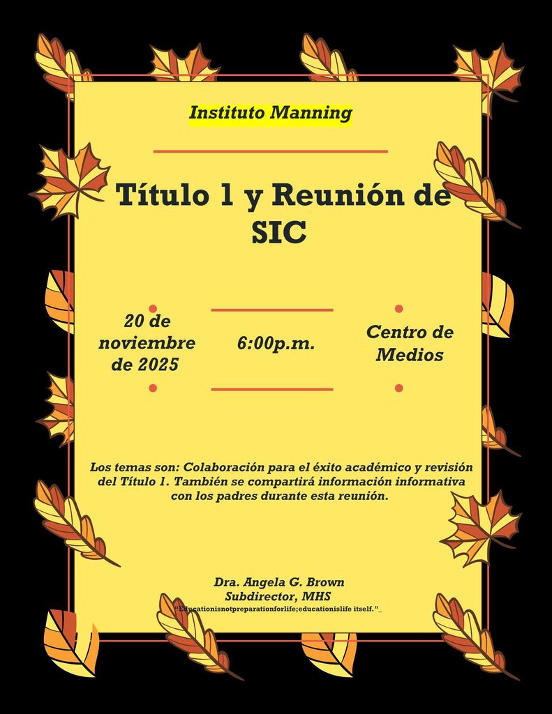 Title I & SIC Meeting