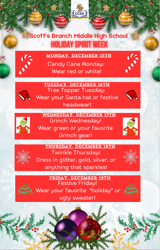 Holiday Spirit Week