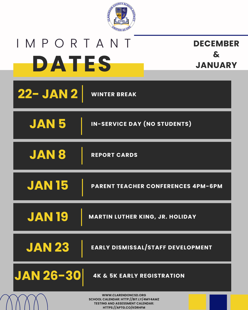 Important Dates