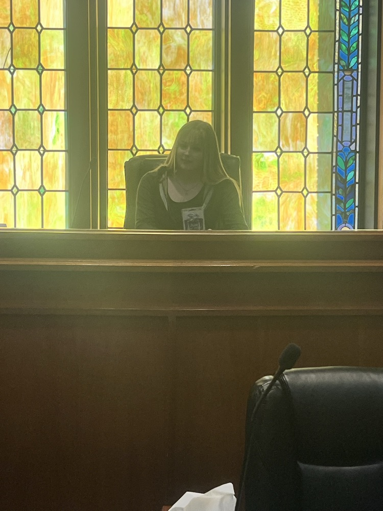 Courthouse door decorating 