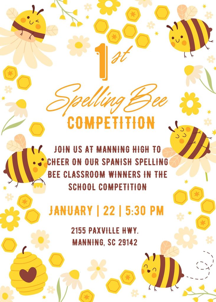 Manning High School Honor Roll & Spanish Spelling Bee Competition