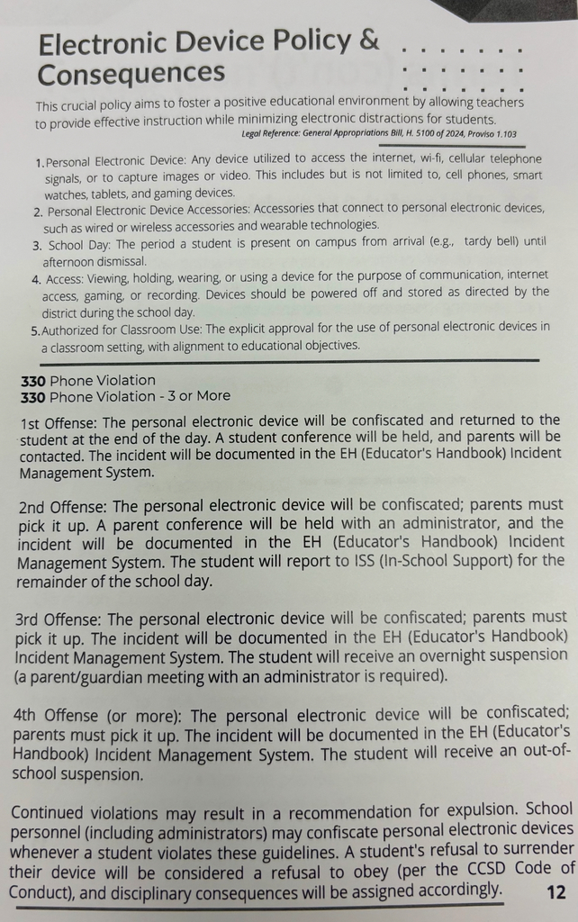 Electronic Device Policy