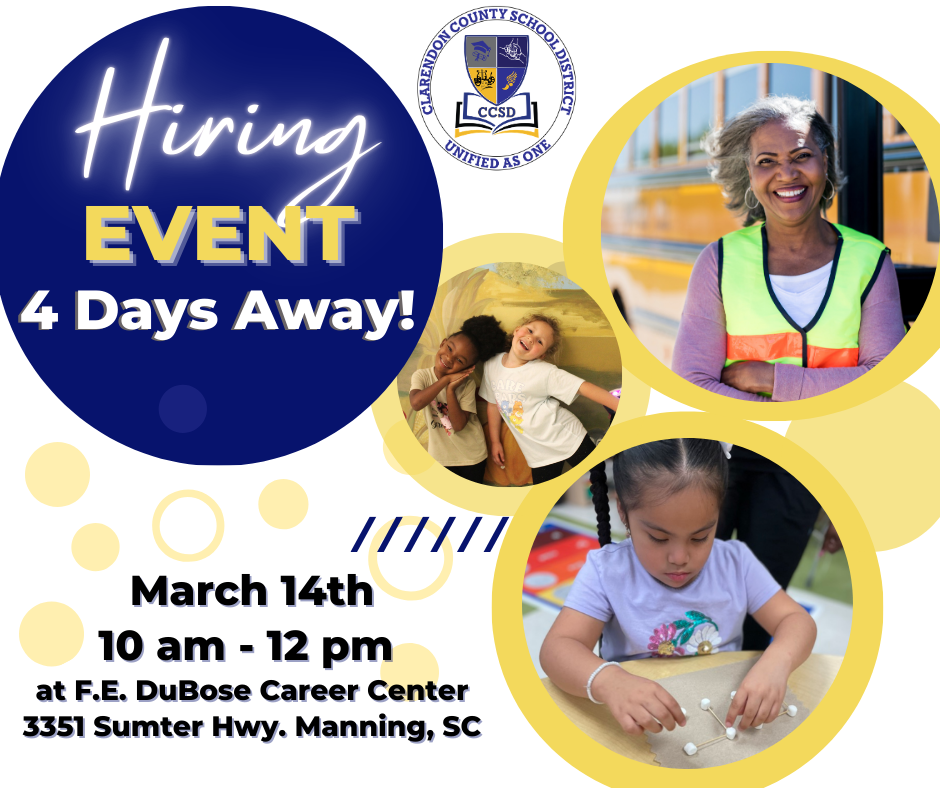 CCSD Hiring Event 4 Days Away
