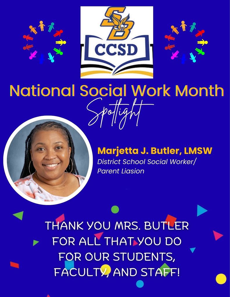 Thanks for all you do as our school social worker, Mrs. Butler
