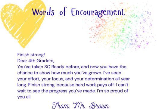 Dear 4th Graders