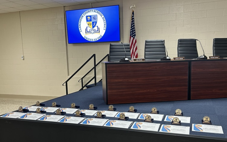 School Board Trustee Meeting Accolades 