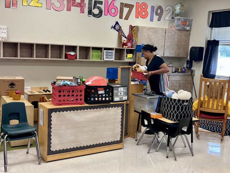 Teachers hard at work 