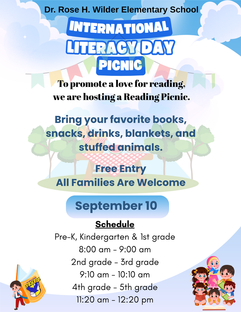 To promote a love for reading, we are hosting a Reading Picnic.