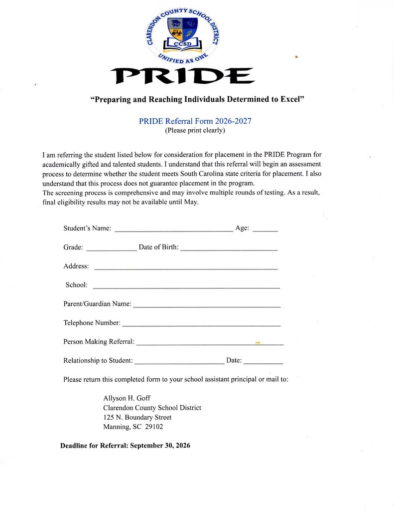 GT Referral Form