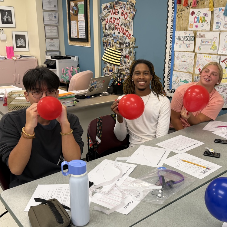 Lungs project in classroom 