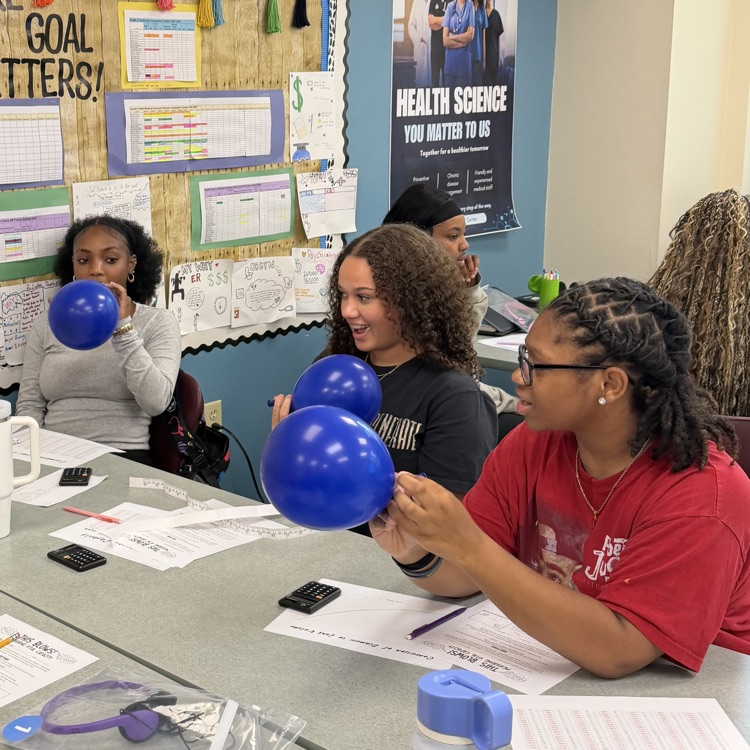 Lungs project in classroom 