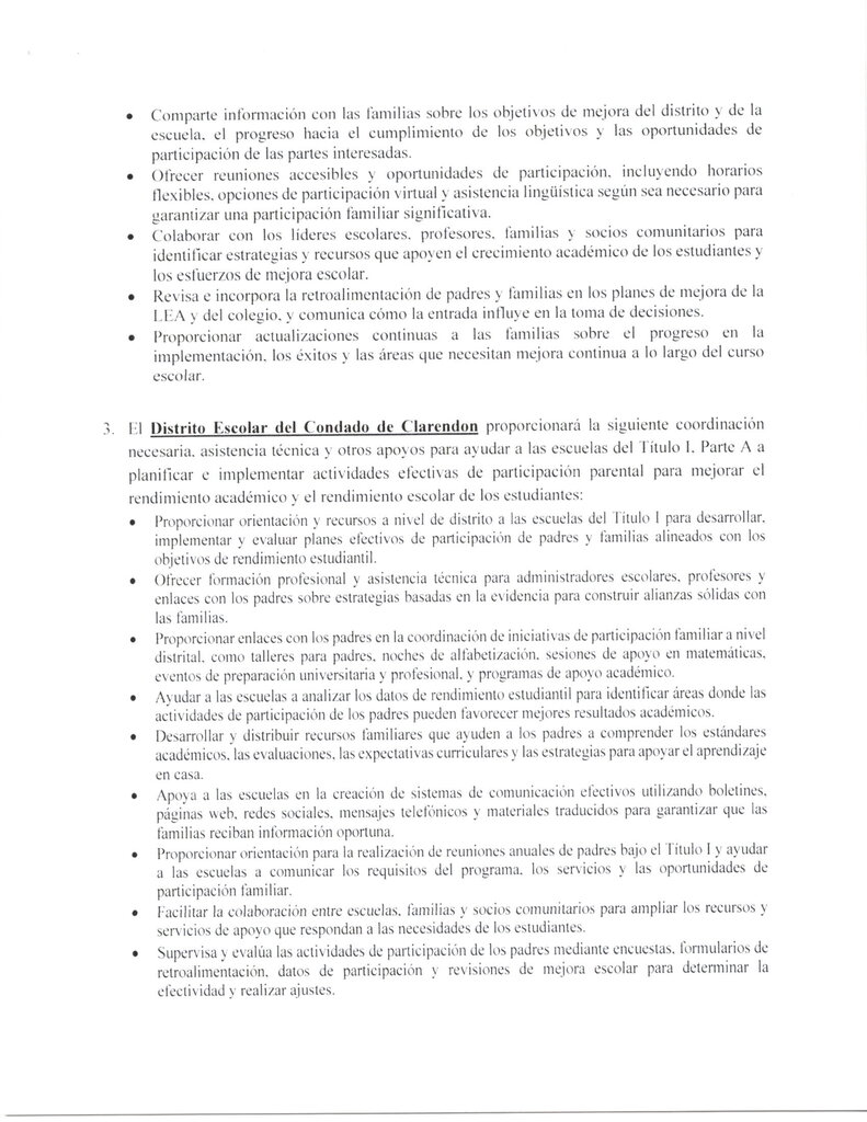 Politica De Participacion De Padres Y Familias