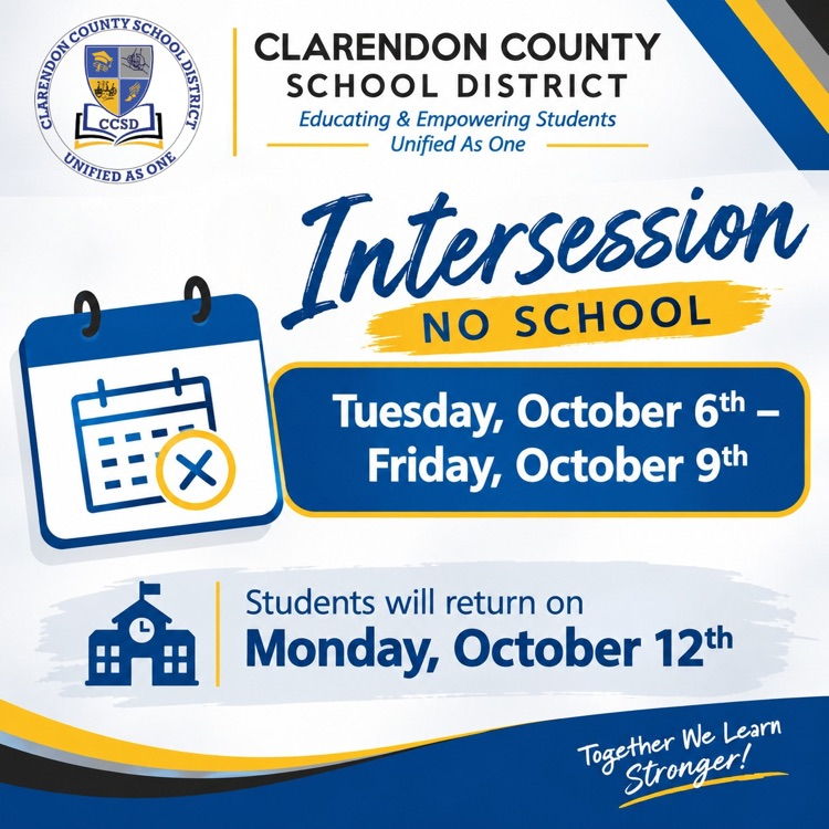 Intersession - No School on October 6-9, 2026