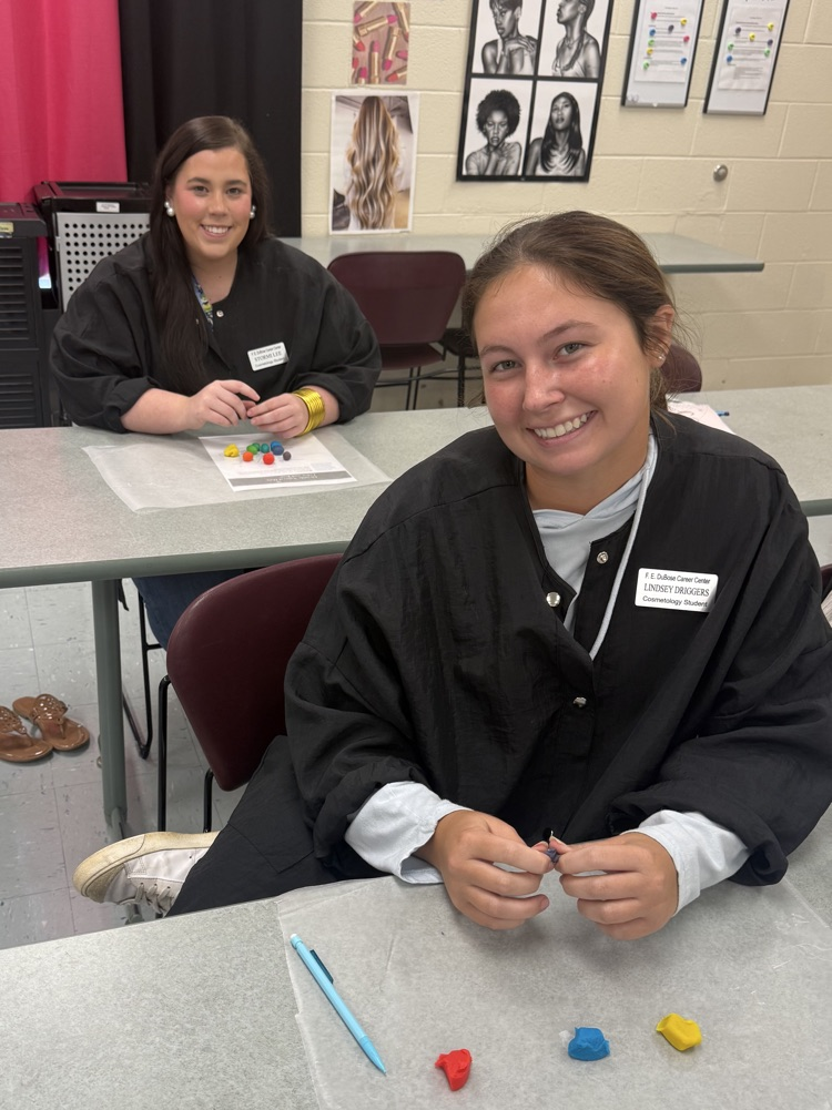 Mrs. Graham’s Cosmetology Students Learning Color Theory in Cosmetology