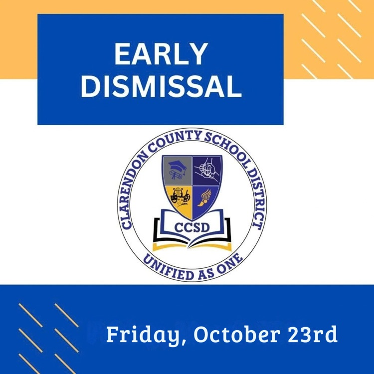 Early Dismissal this Friday, October 23rd!