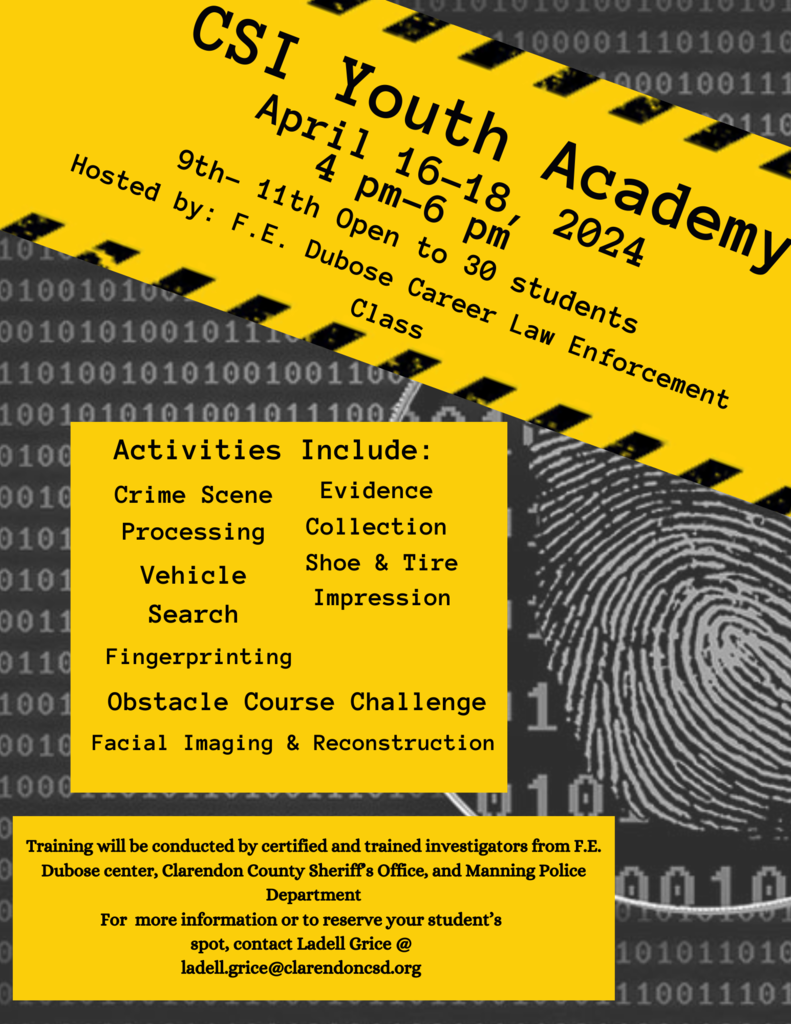 CSI Youth Academy Flyer