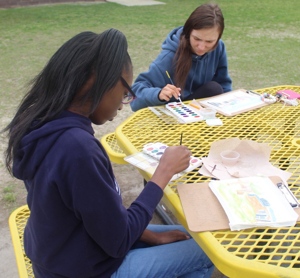 Creating my nature art.