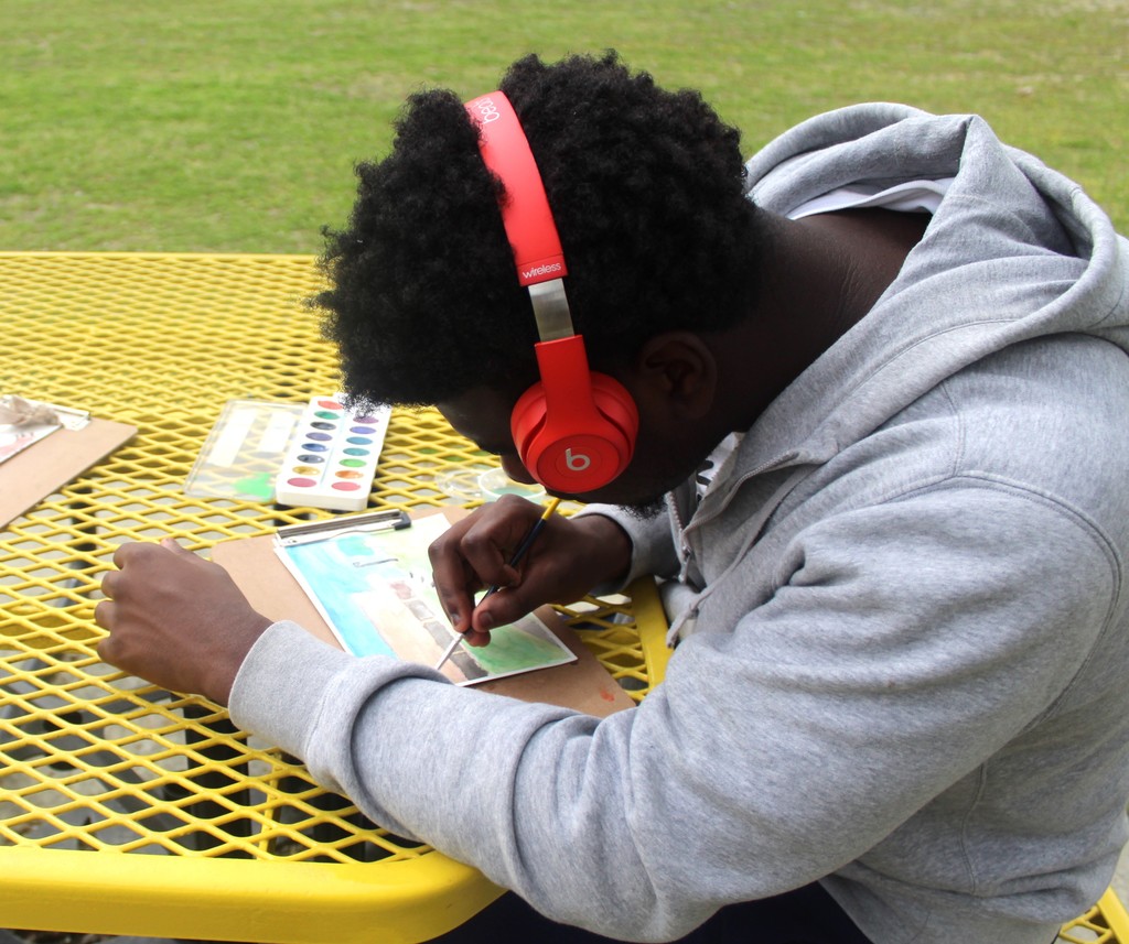 Creating my nature art.