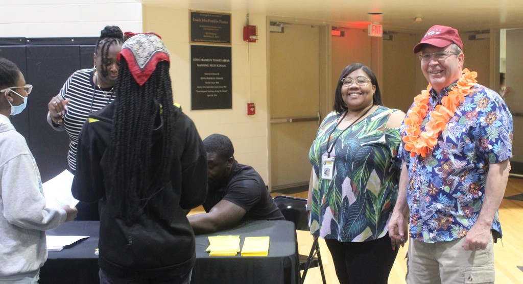 Mrs. Brown, MHS and Mr. Wilcox, MJHS