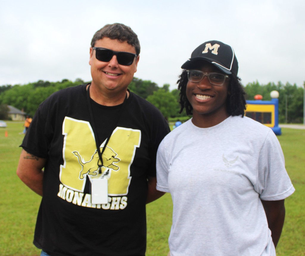 Master Sgt. Glosson with Ja'lencia Griffin