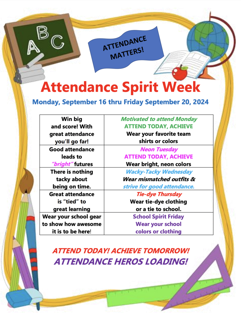 Attendance Spirit Week
