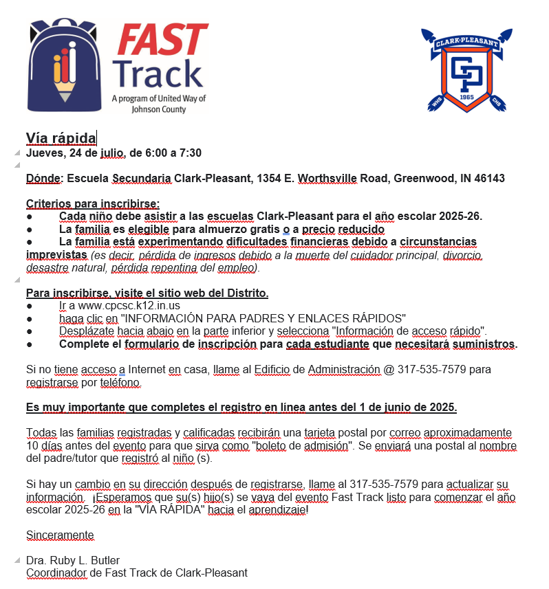 FAST Track