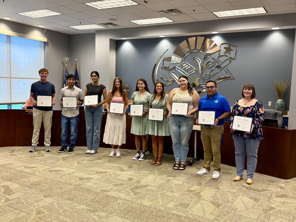 Spanish Honor Societ School Board Meeting July 2025