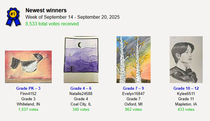 We won an art contest