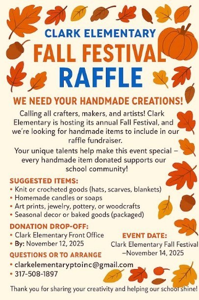 Fall Festival Raffle Flyer