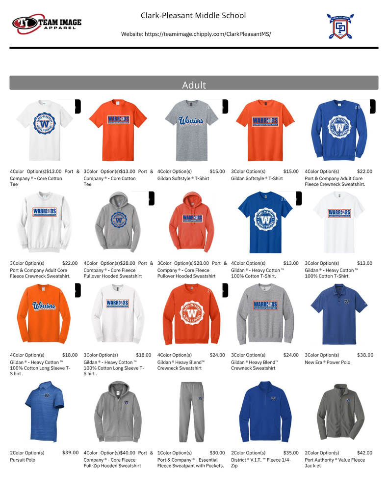 CPMS Spirit Wear