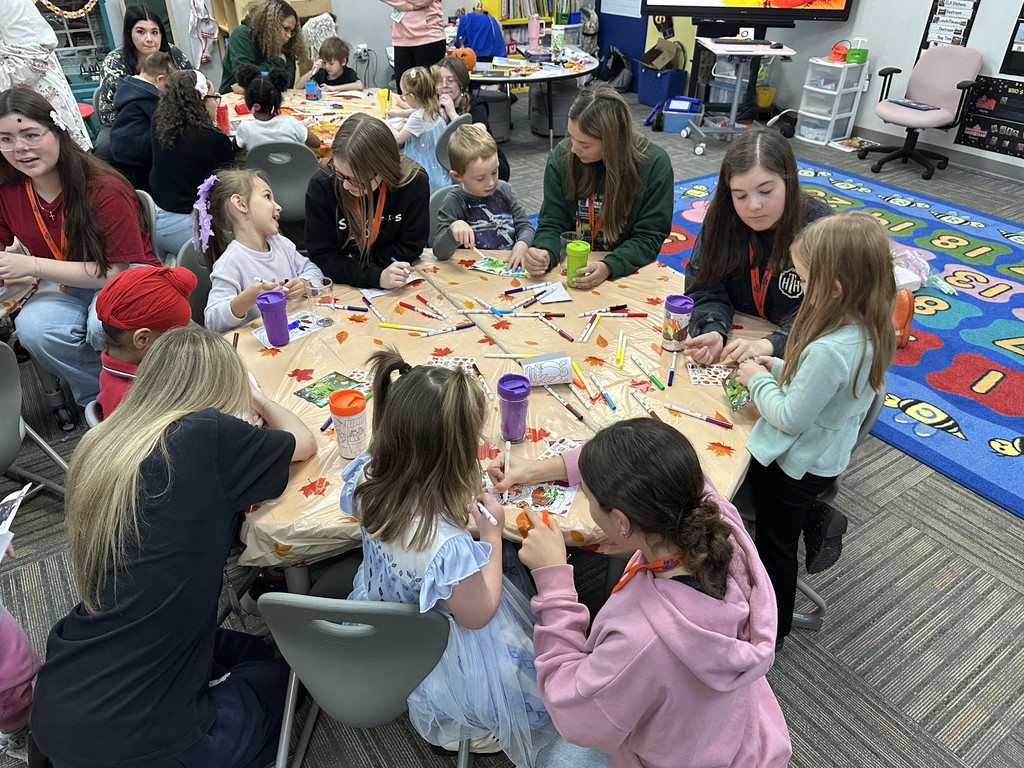 Students in Ed pathway help at WES