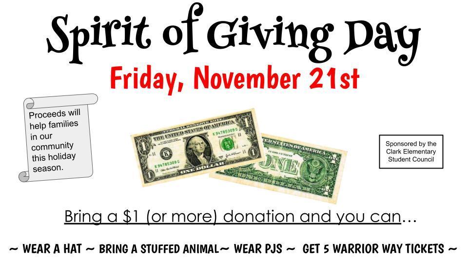 Spirit of Giving Flyer