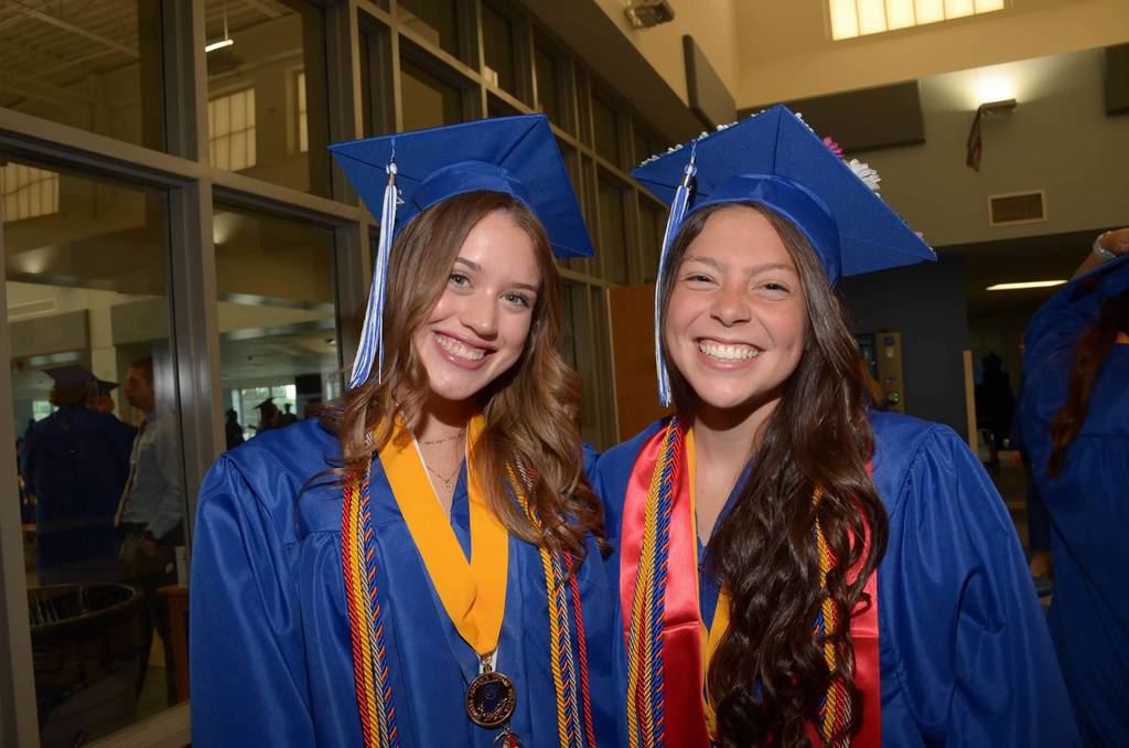 Abby and Gracie at Graduation