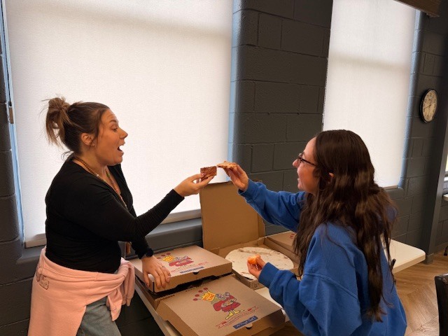 Pizza King in Whiteland - donation to CES staff