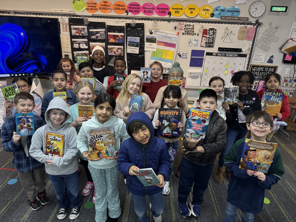 Cambelll's Class with thier new books