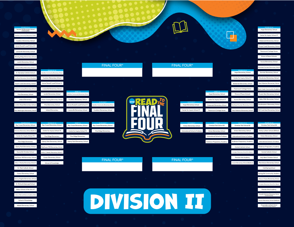 Reading Madness Bracket-We are in elite 8