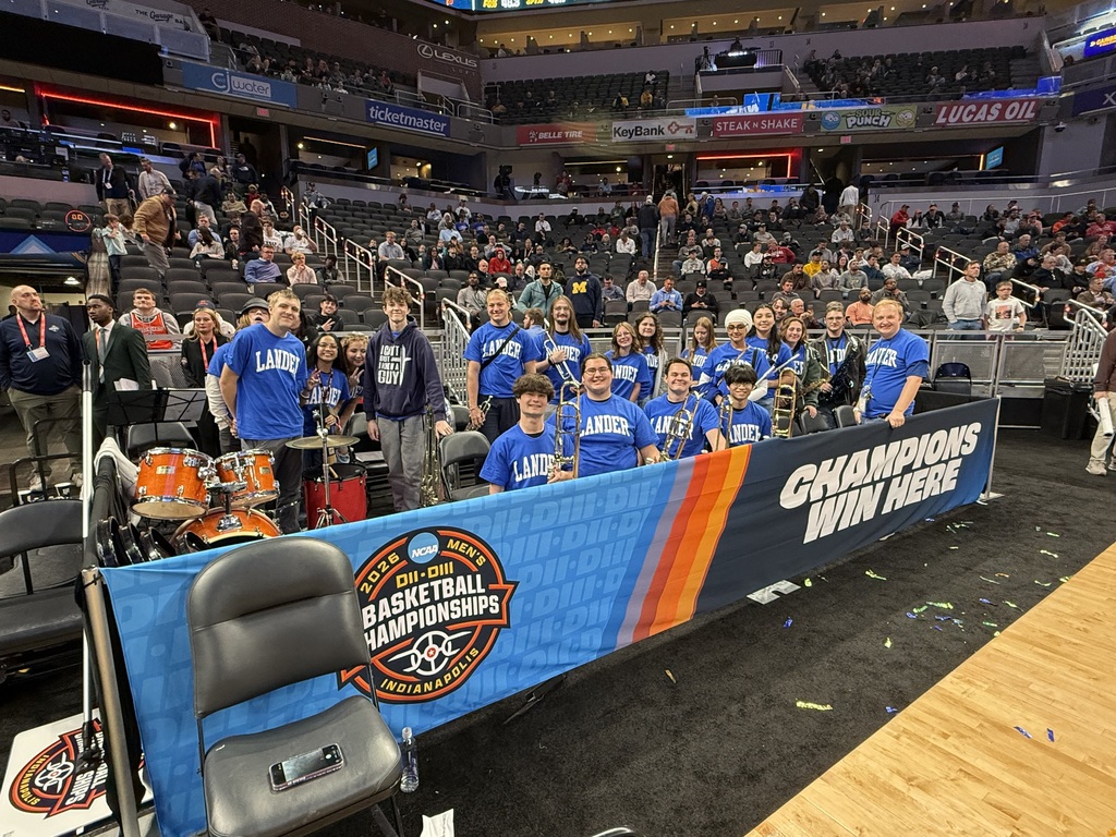 Band Members playing at Division II Basketball Game