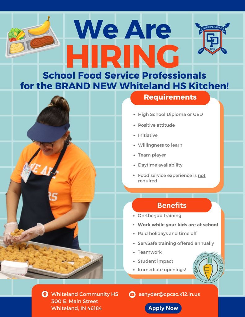 Food Service is now Hiring