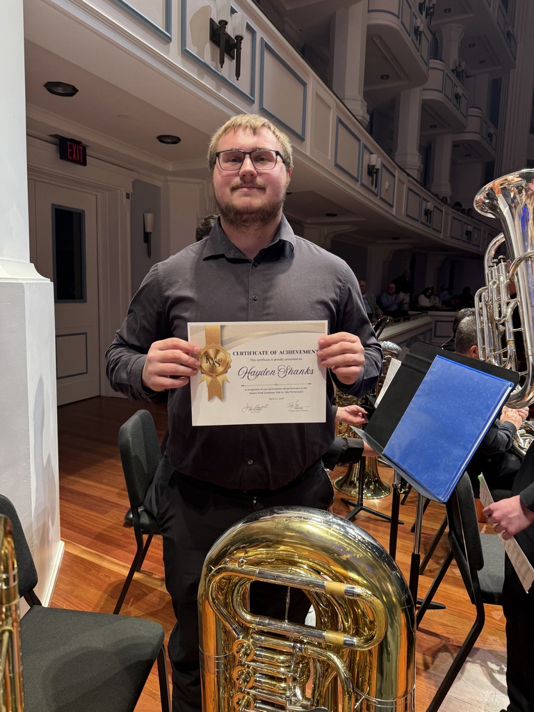 Hayden and his certificate
