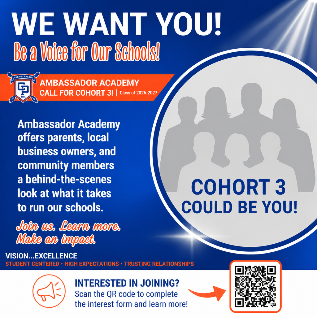 We want you graphic for  ambassador academy 