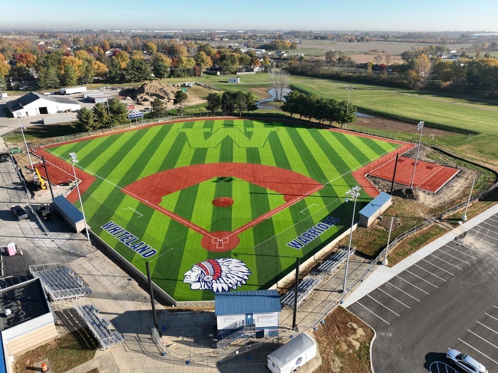 Turf baseball field