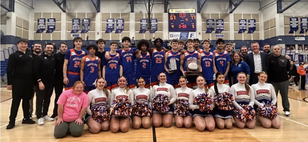 Basketball Team and Cheerleaders