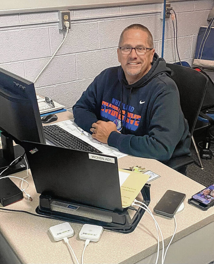 Croy in his office