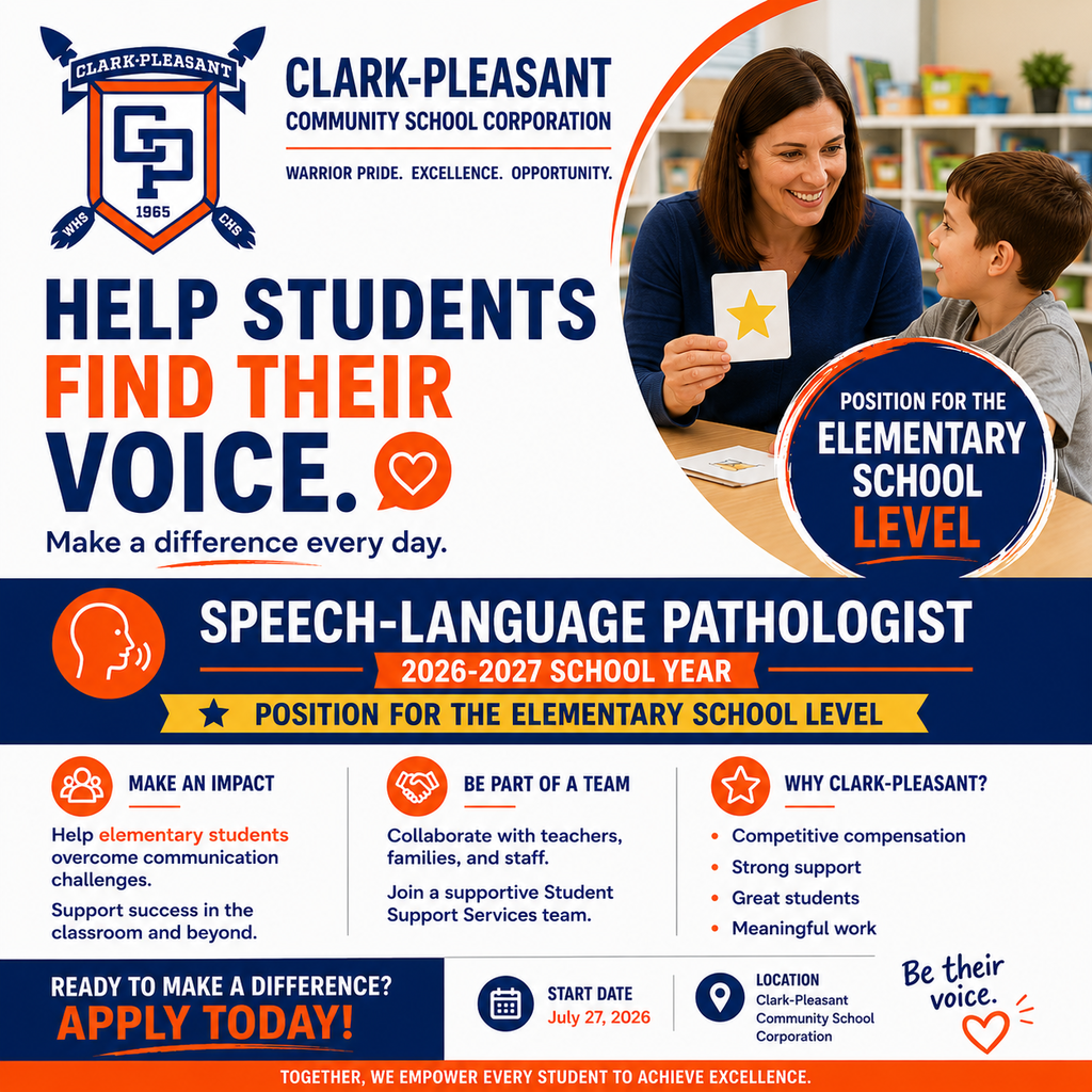 Flyer for Speech Language Pathologist