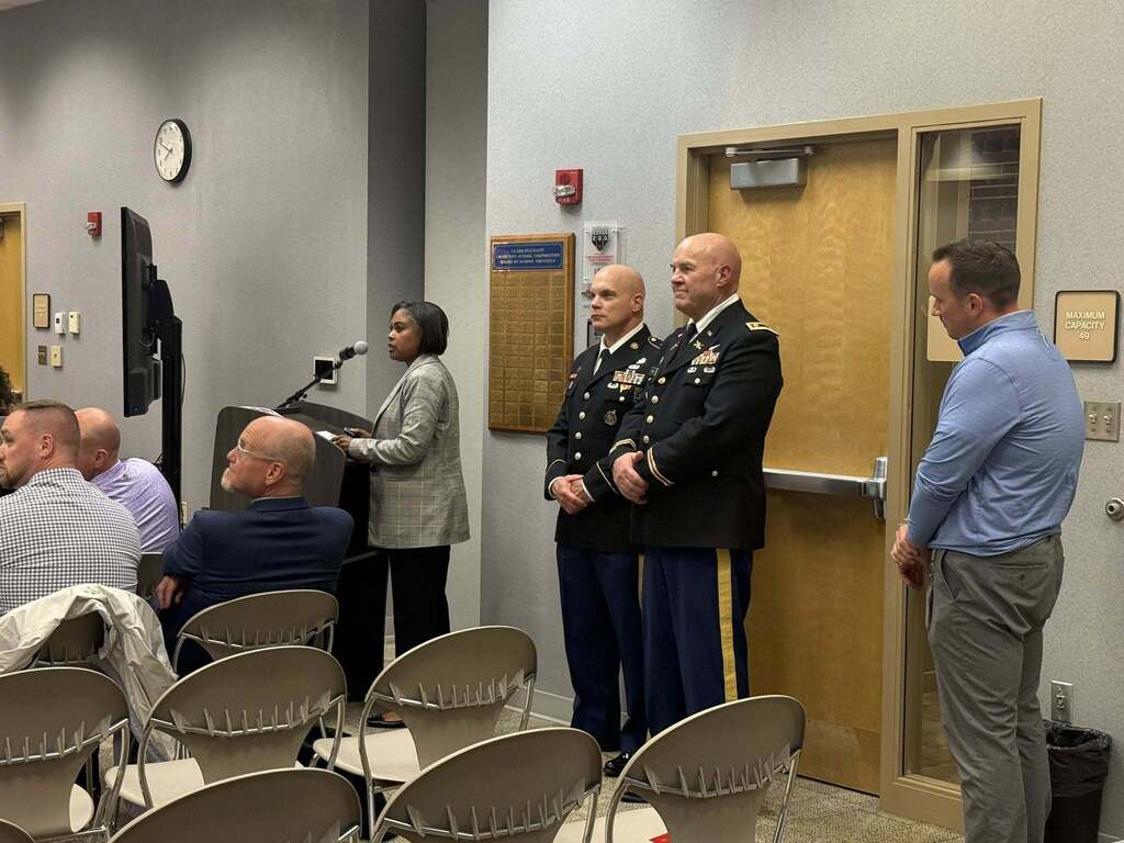 JROTC Presentiation at school board meeting