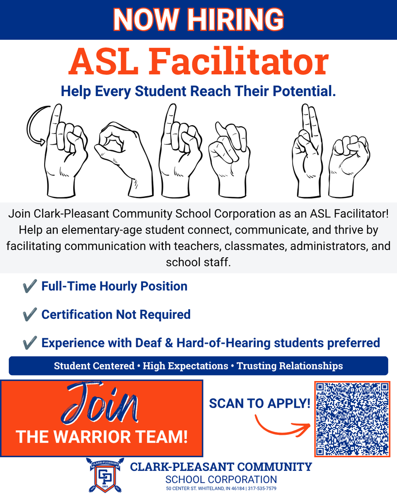 Flyer for ASL teacher